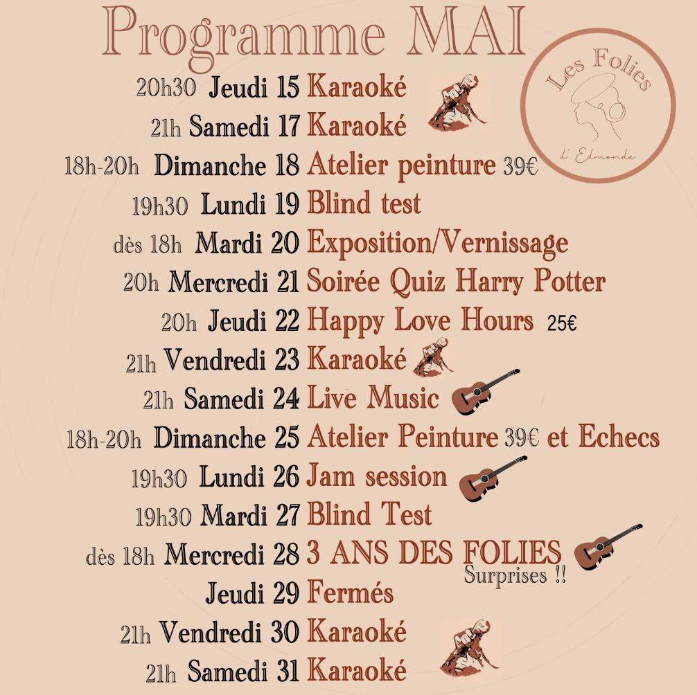 Anniversaire des Folies d'Edmonde • Agenda