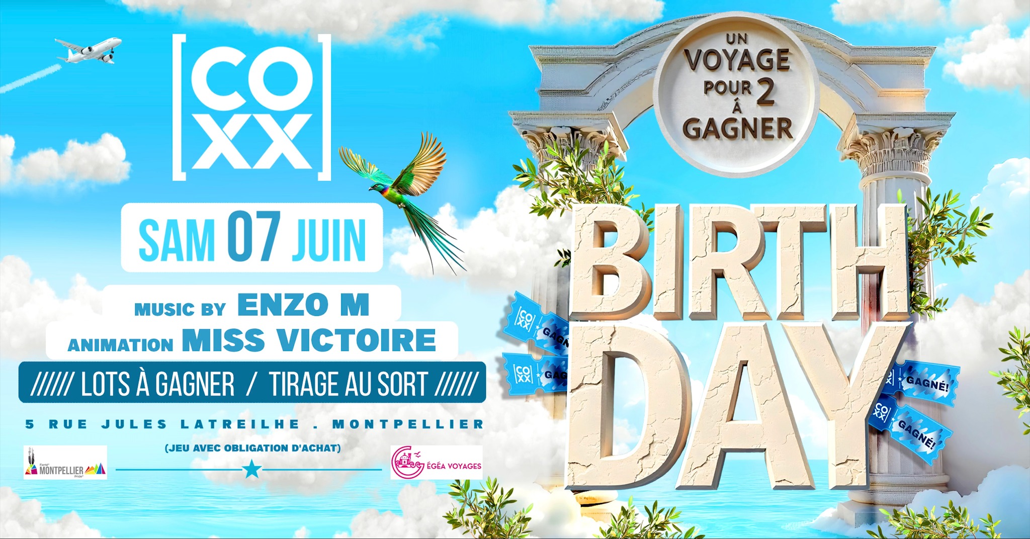 Anniversaire du Coxx • Agenda