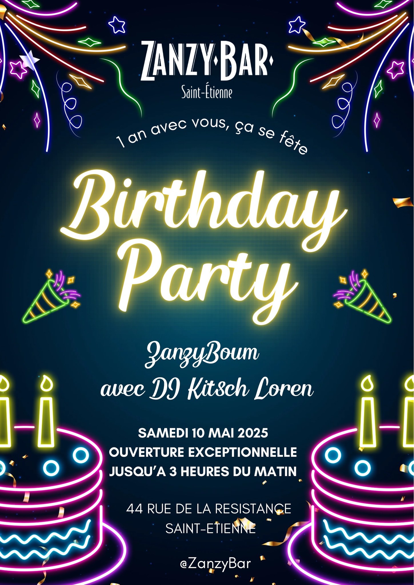 Anniversaire Zanzybar • Agenda