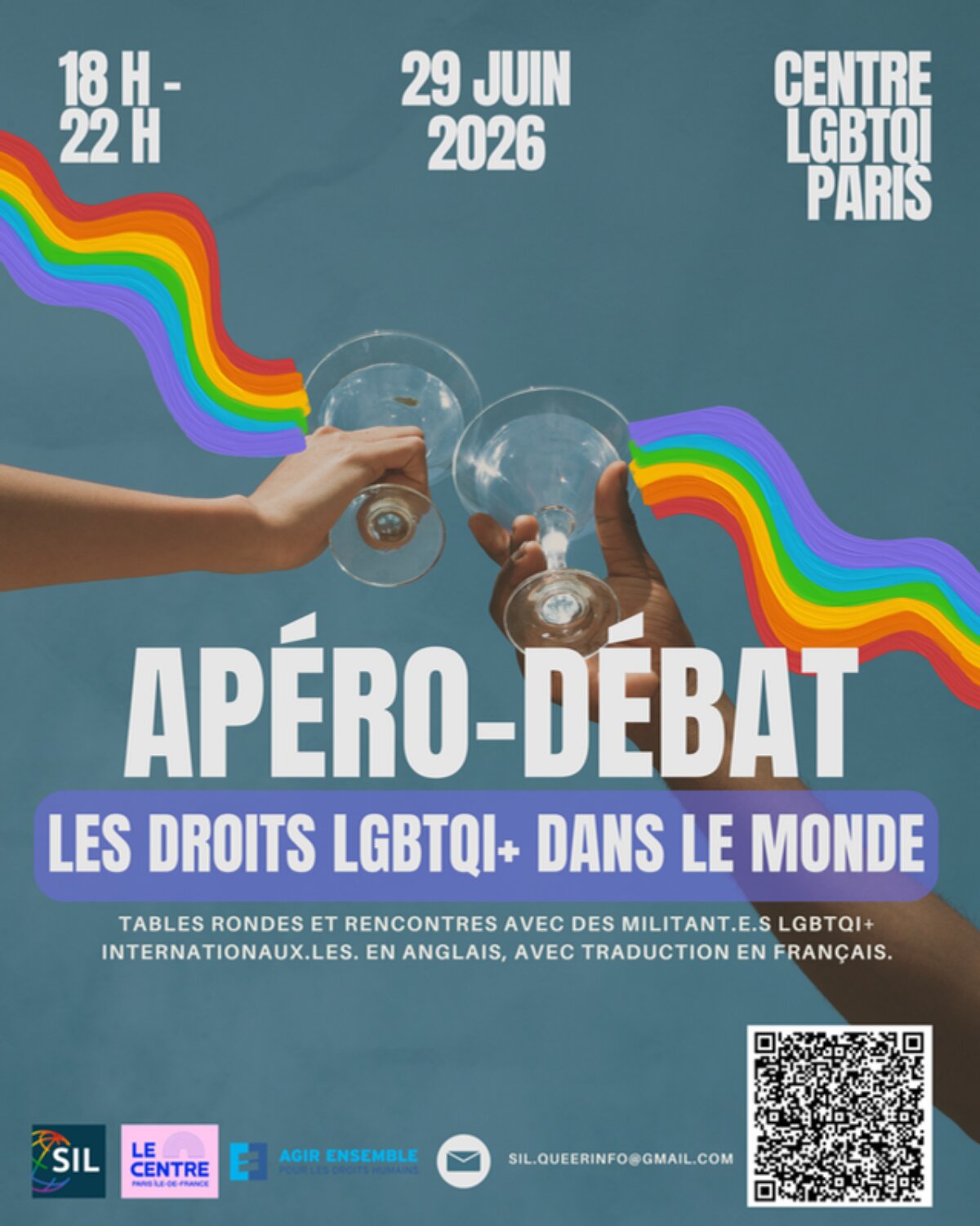Apéro-débat : les droits LGBTQI+ dans le monde