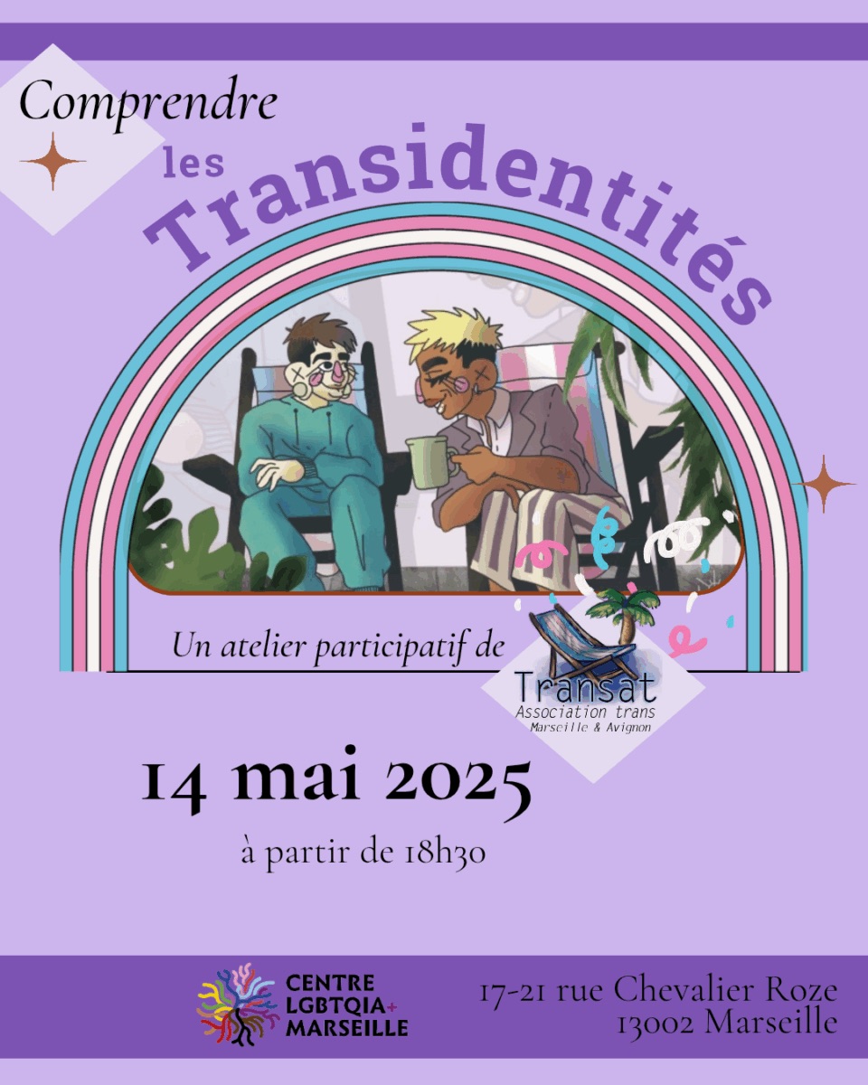 Atelier "comprendre les transidentités • Agenda