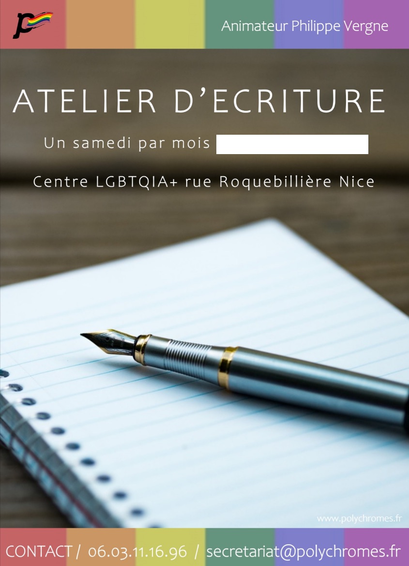 Atelier d'écriture • Agenda
