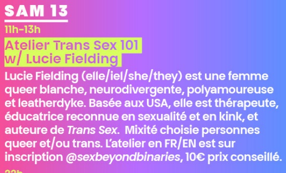 Atelier transe sex