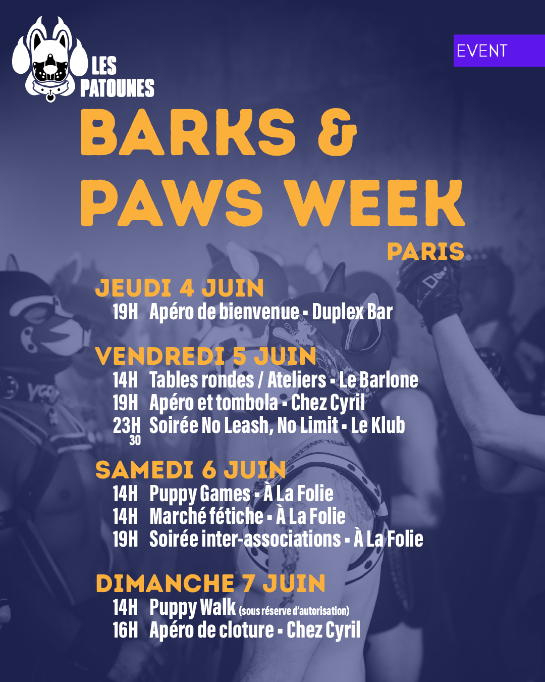 Barks & Paws week - Soirée inter-associations