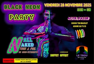 Black neon party