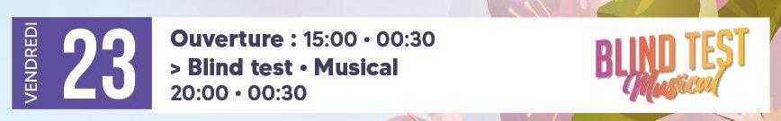 Blind test • Agenda