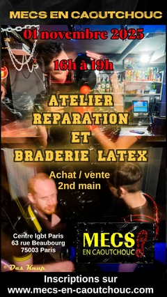 Braderie latex & atelier réparation latex Weekend MEC 2025