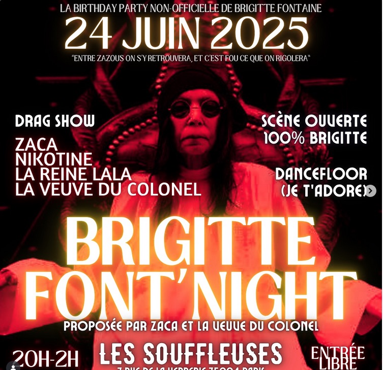 Brigitte Font'Night • Agenda