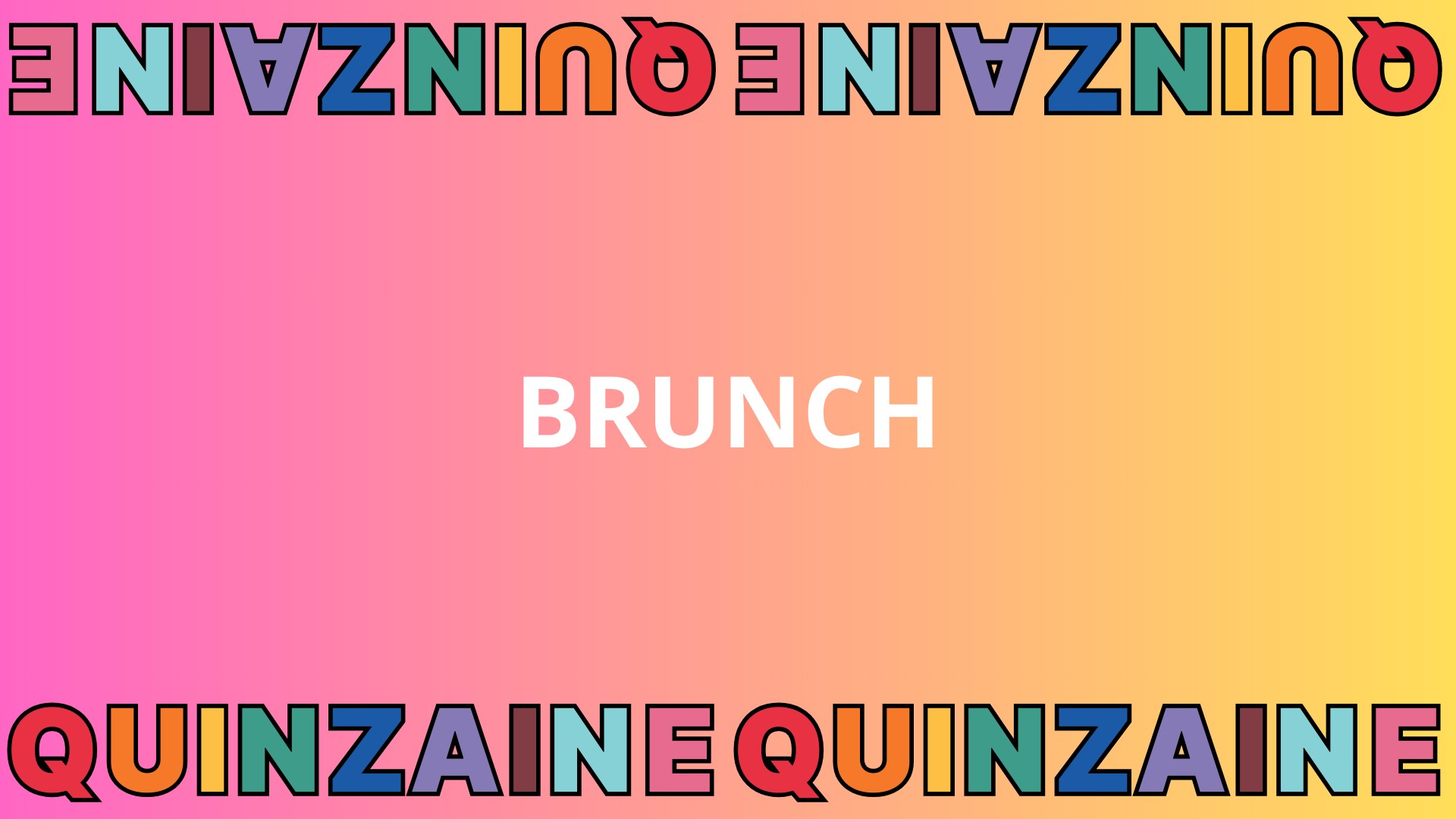 Brunch • Agenda