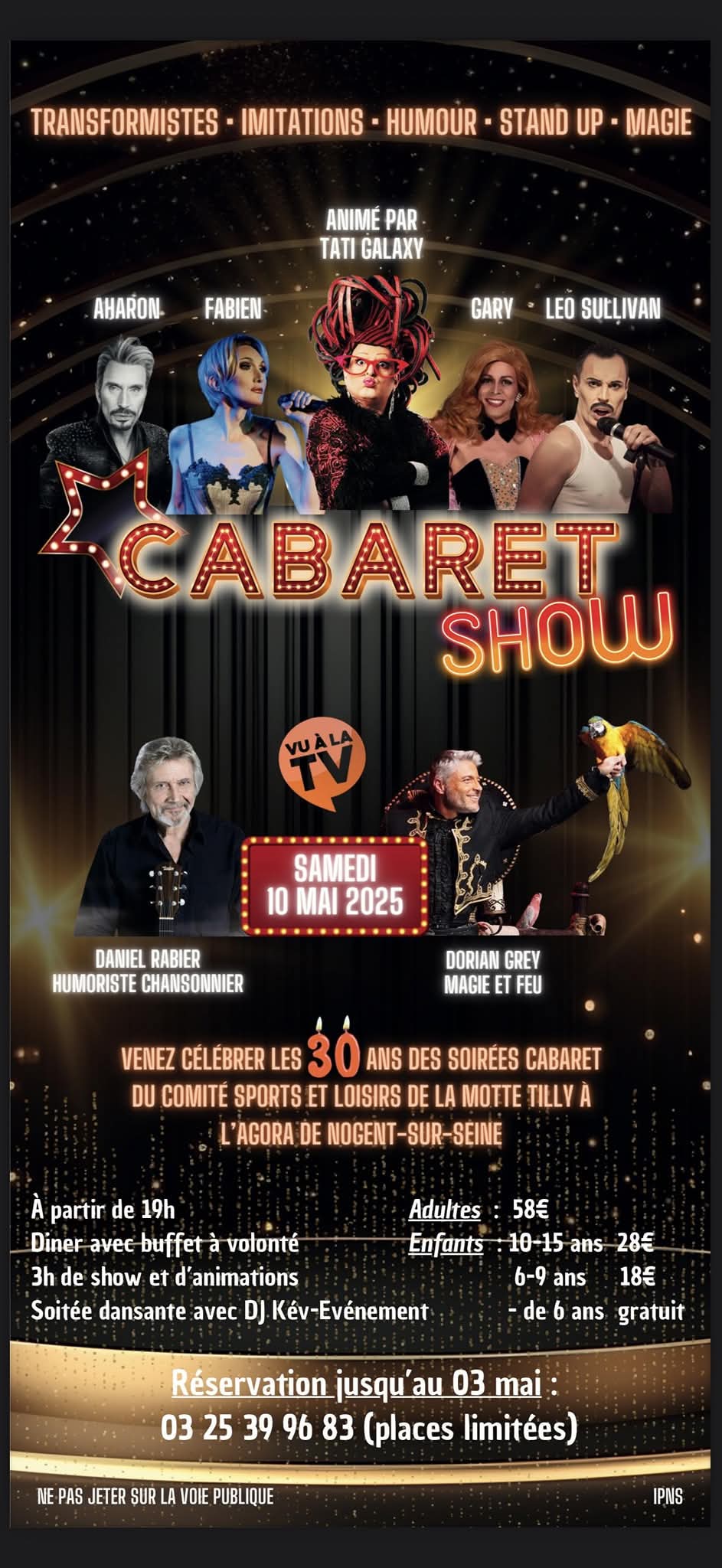 Cabaret show • Agenda