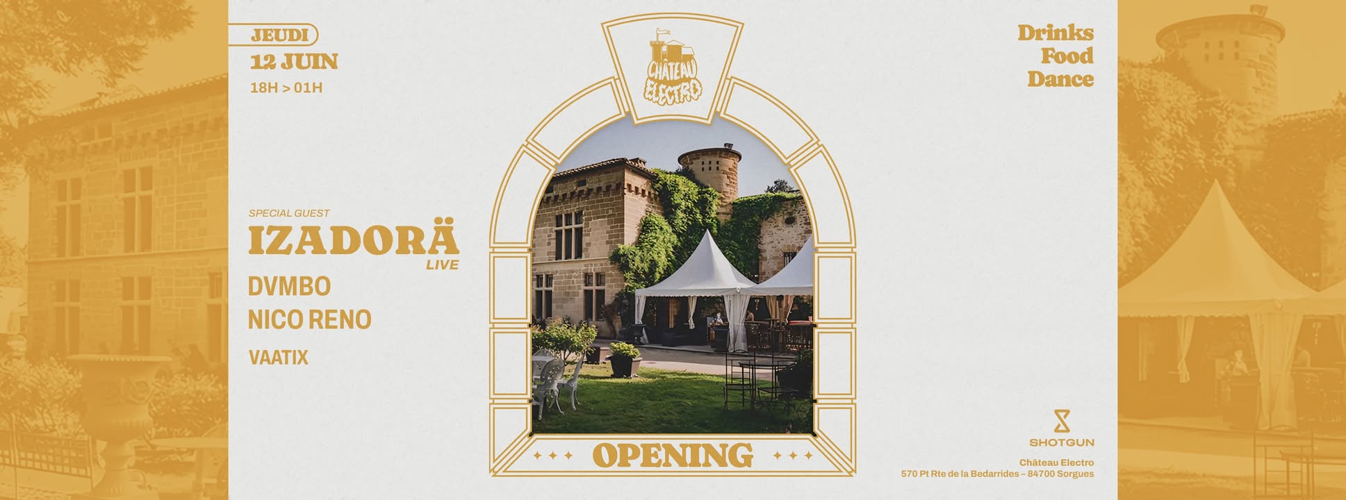 Château électro • Agenda