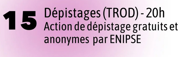 Dépistage TROD • Agenda