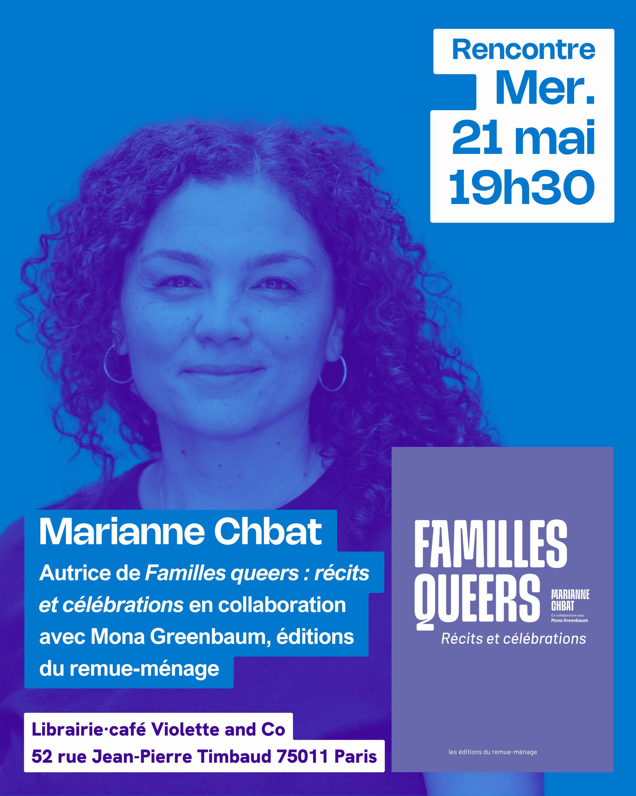 Discussion avec Marianne Chbat à l'occasion de la publication Familles queers, récits et célébrations • Agenda