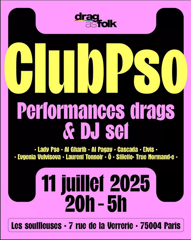 Drag as folk • Agenda