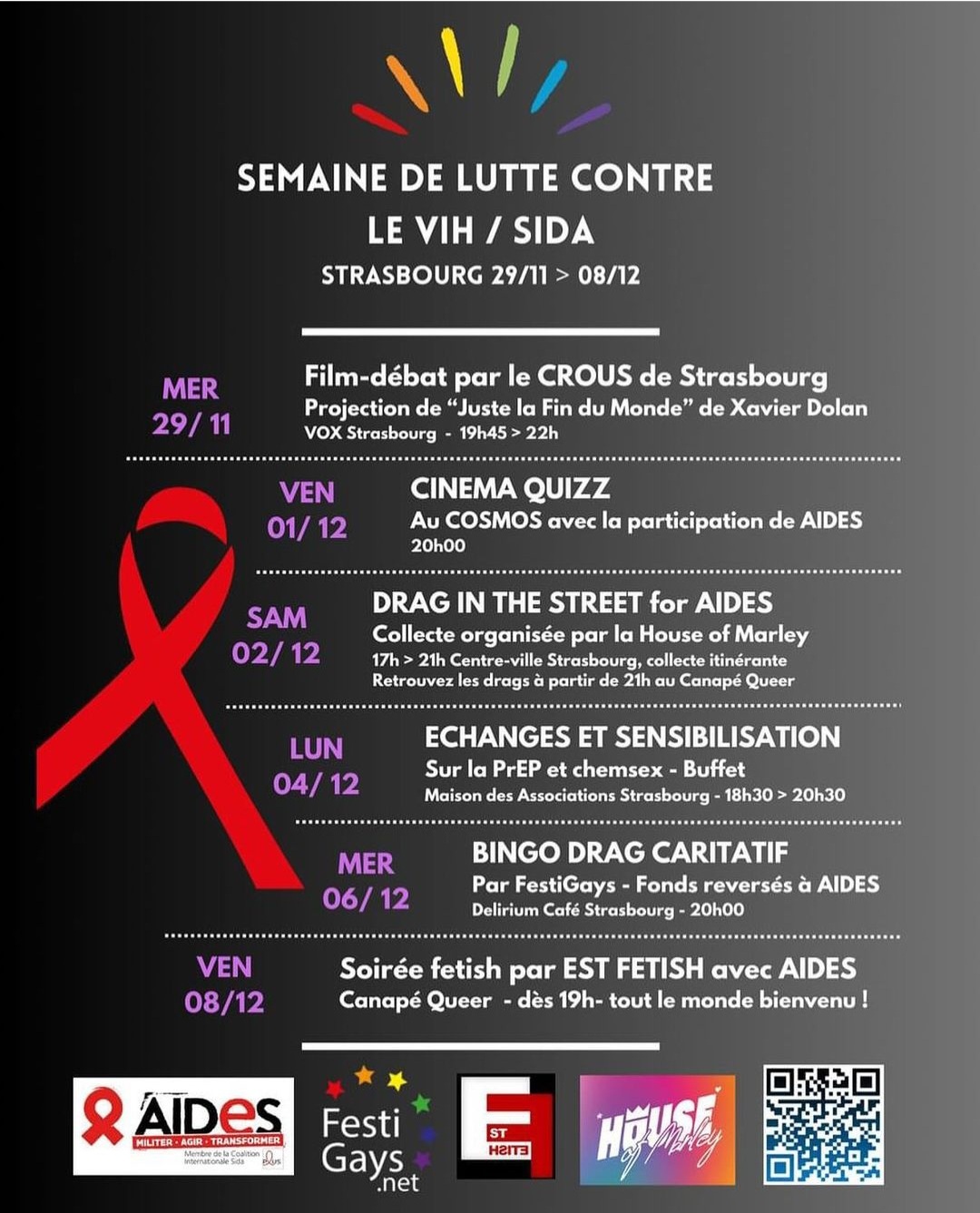 Drag in the street for Aides • Agenda