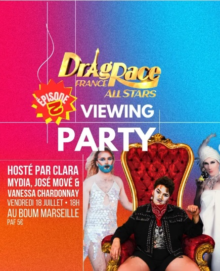 Drag Race France all stars viewing party • Agenda