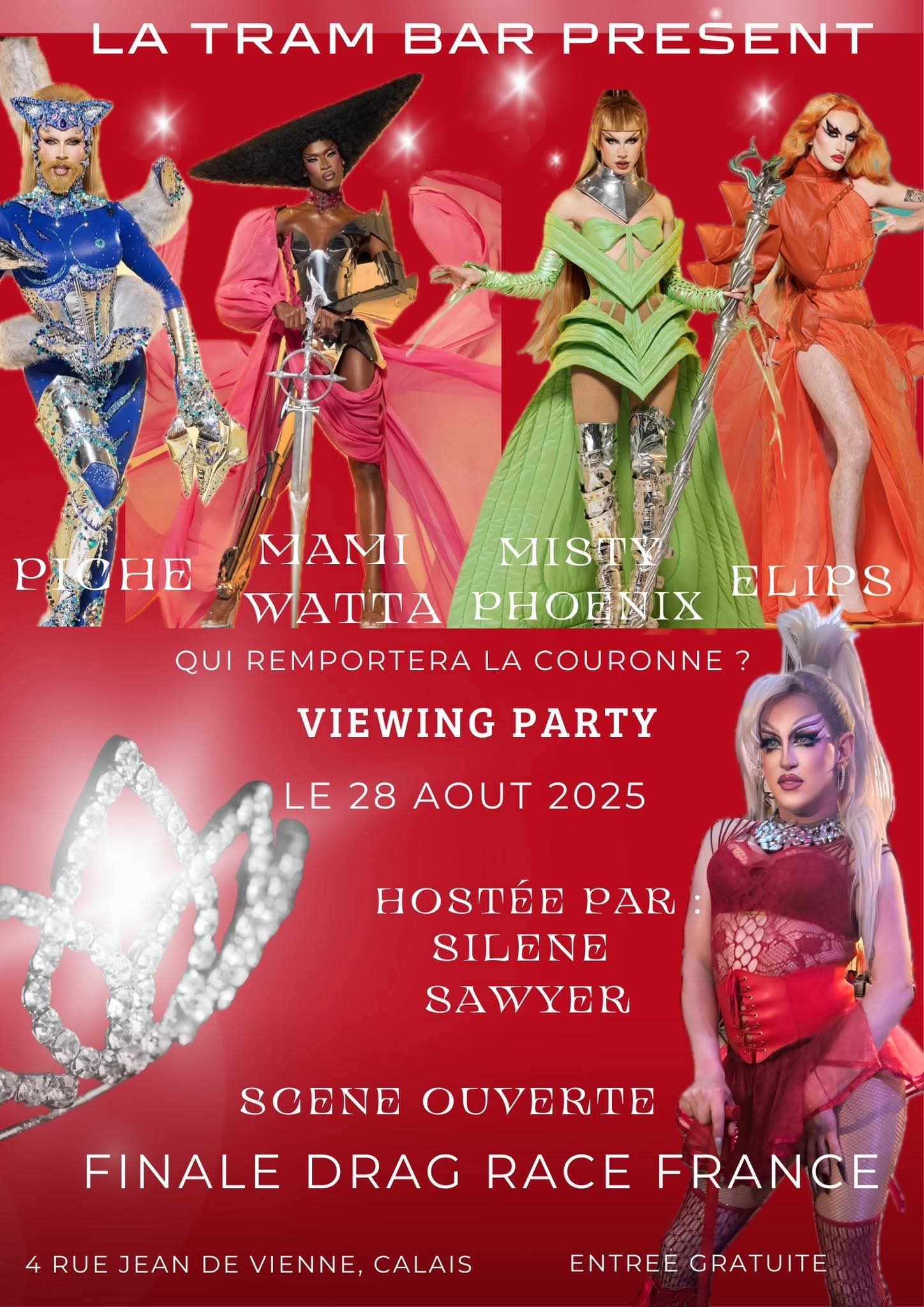 Drag Race France all stars viewing party & scène ouverte
