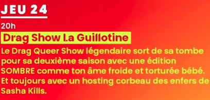 Drag show la Guillotine