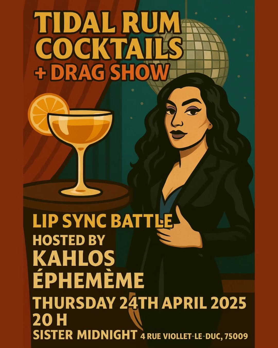 Drink & drag • Agenda
