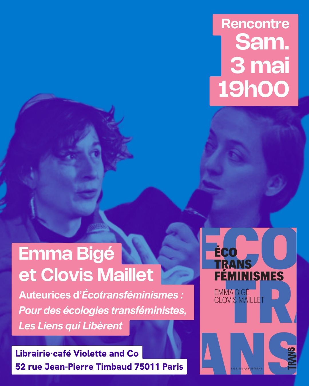Écotransféminismes d'Emma Bigé et Clovis Maillet • Agenda