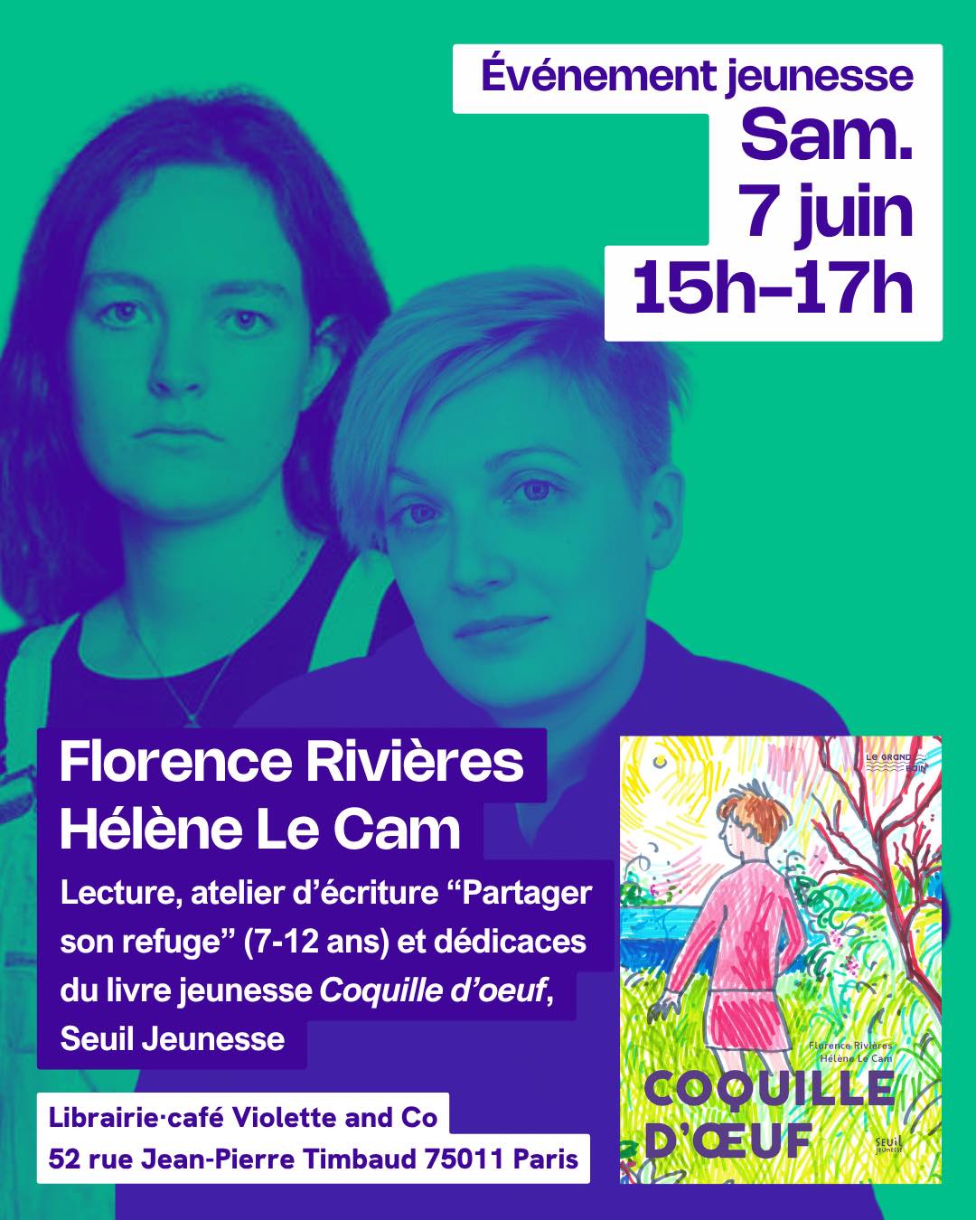Evènement jeunesse autour du livre Coquille d'œuf  • Agenda