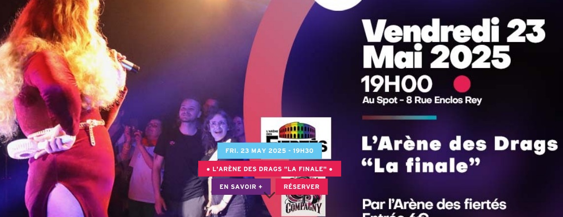 Finale Arène des drags • Agenda