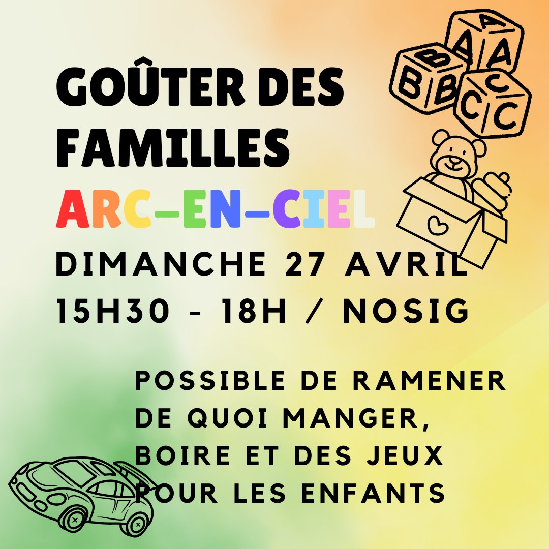 Goûter des familles arc-en-ciel • Agenda