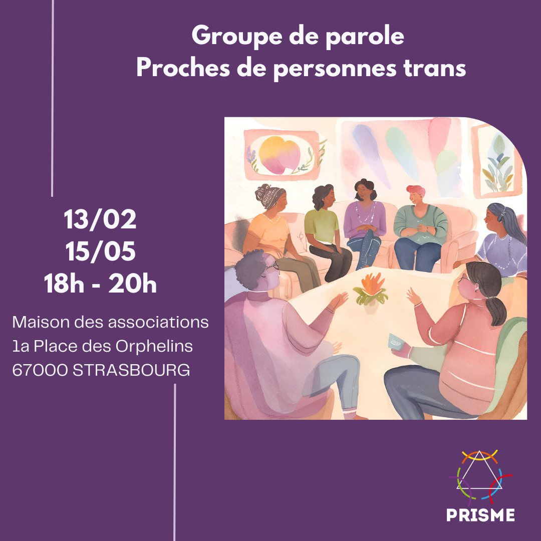 Groupe de parole proches de personnes trans • Agenda