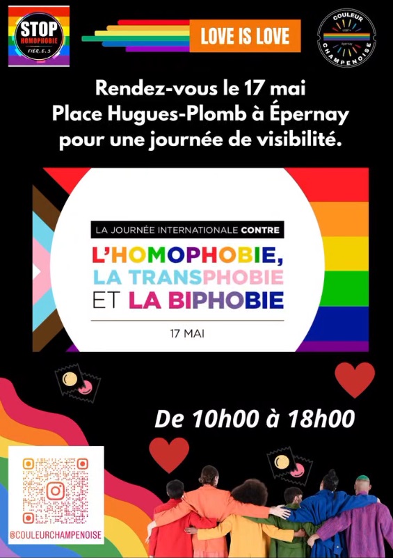 Journée internationale contre l'homophobie, la transphobie et la biphobie • Agenda