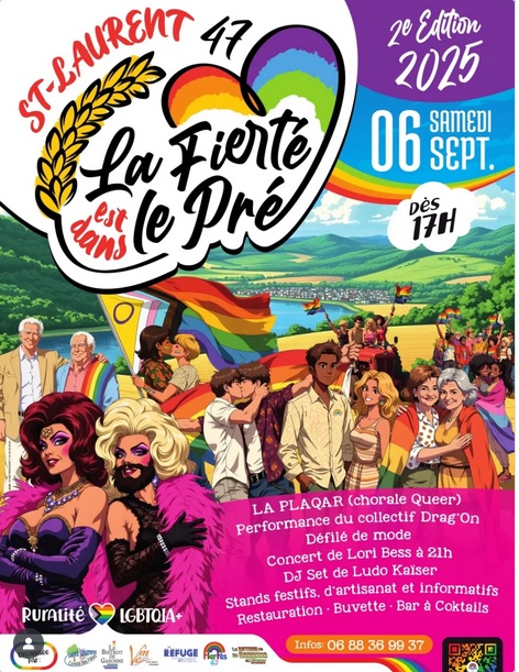 La Fierté est dans le pré • Agenda