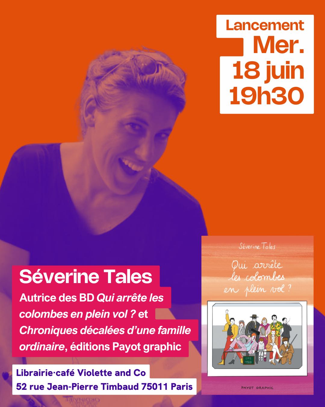 Lancement BD "Qui arrête les colombes en plein vol ?" • Agenda