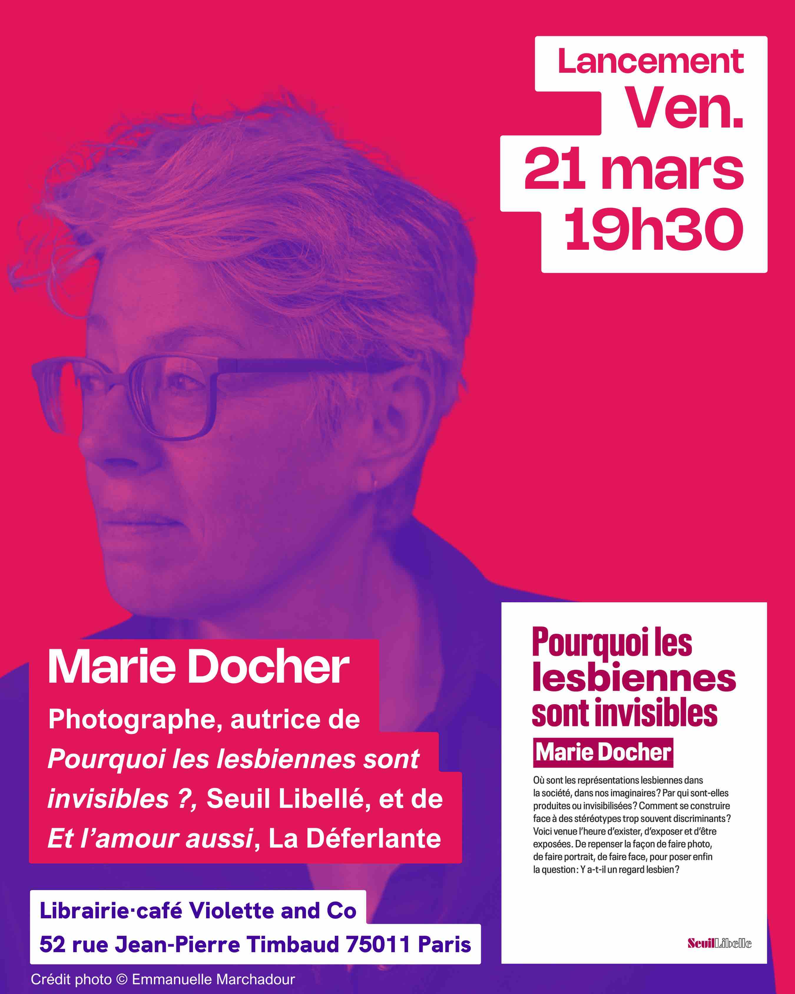 Lancement - Pourquoi les lesbiennes sont invisibles de Marie Docher • Agenda