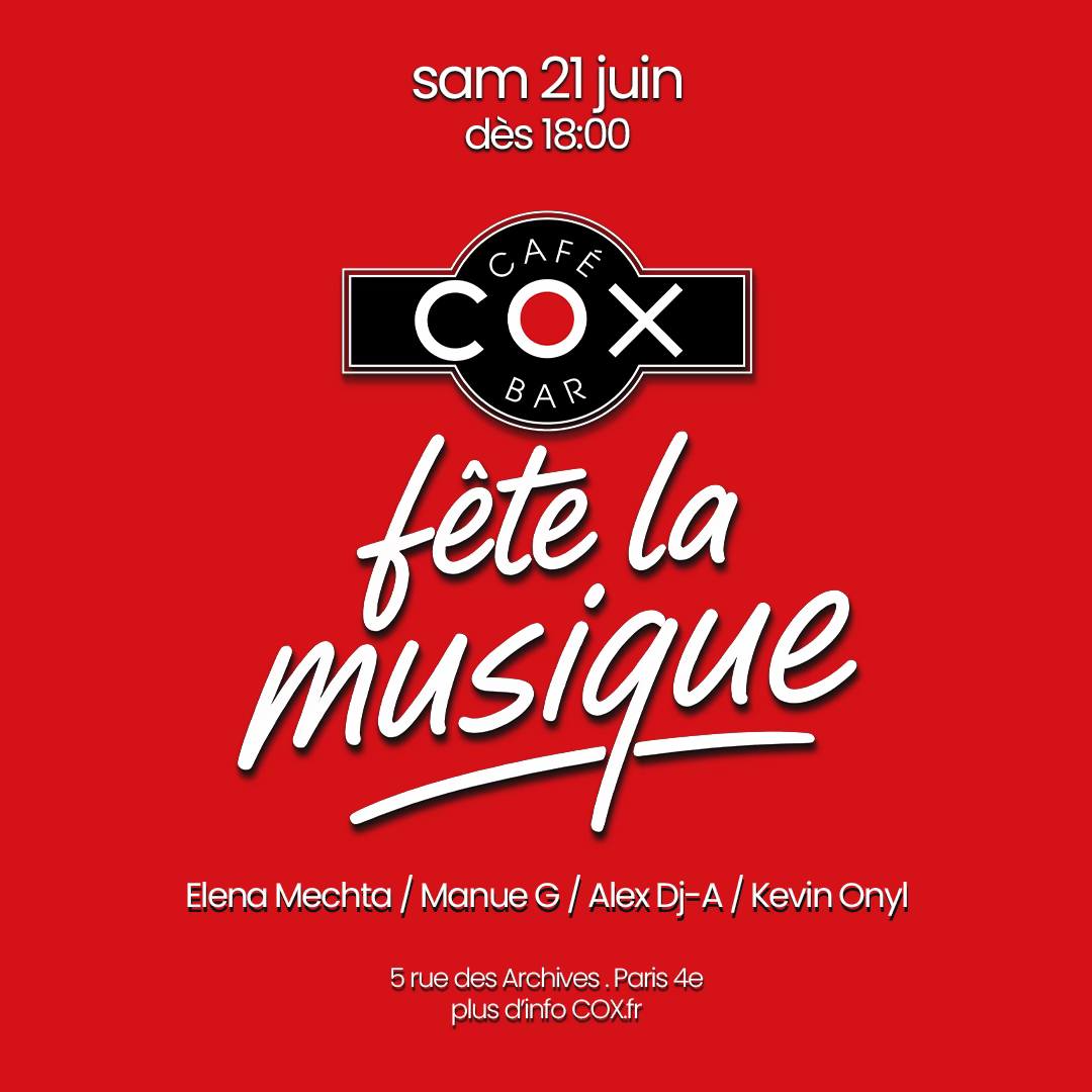 Le Cox fête la musique • Agenda