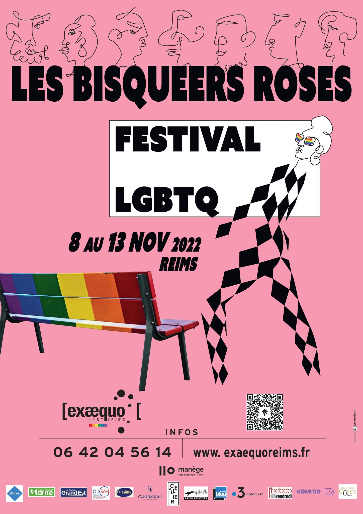 Les Bisqueers roses - festival LGBTQ
