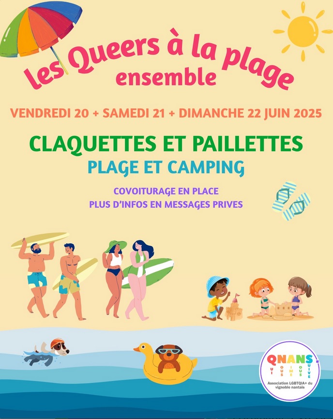 Les queers à la plage • Agenda