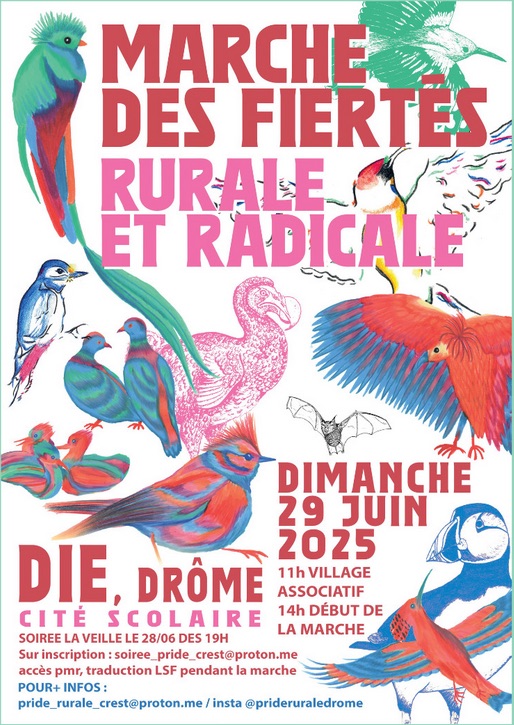 Marche des Fiertés rurale et radicale 2025 • Agenda