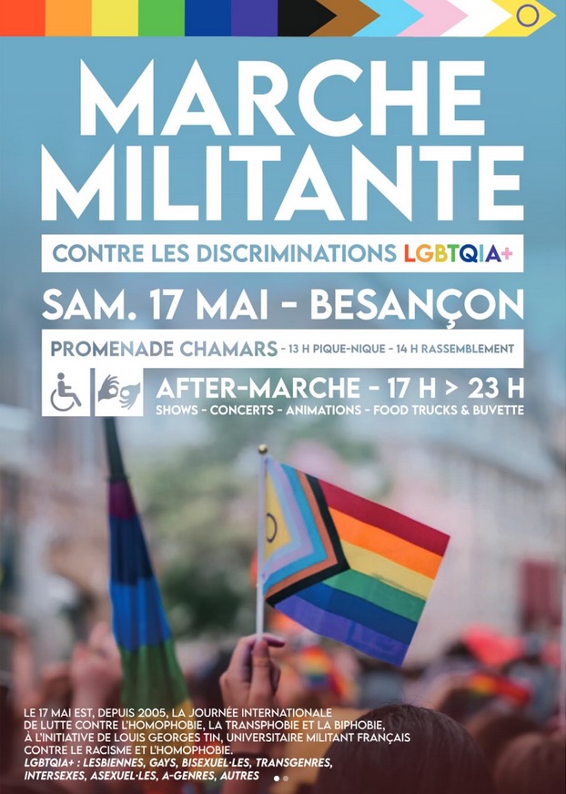 Marche militante contre les discriminations LGBTQIA+ • Agenda