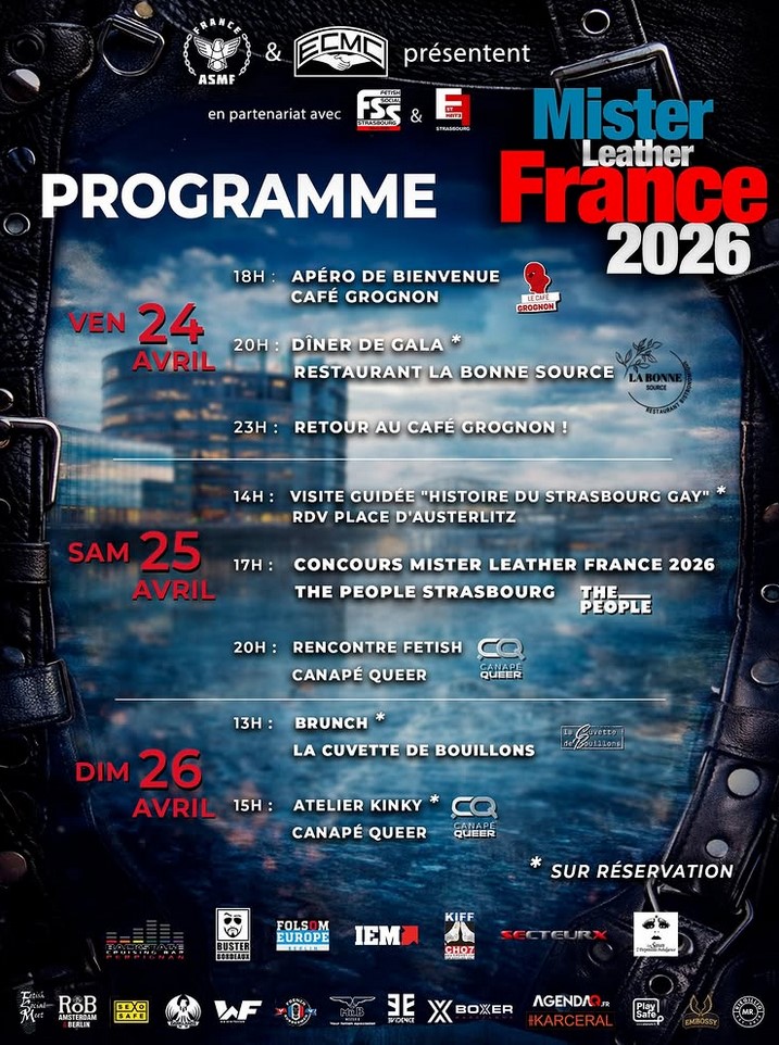 Mister Leather France 2026 : Visite guidée de Strasbourg