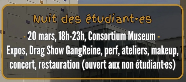 Nuit des étudiant.es • Agenda