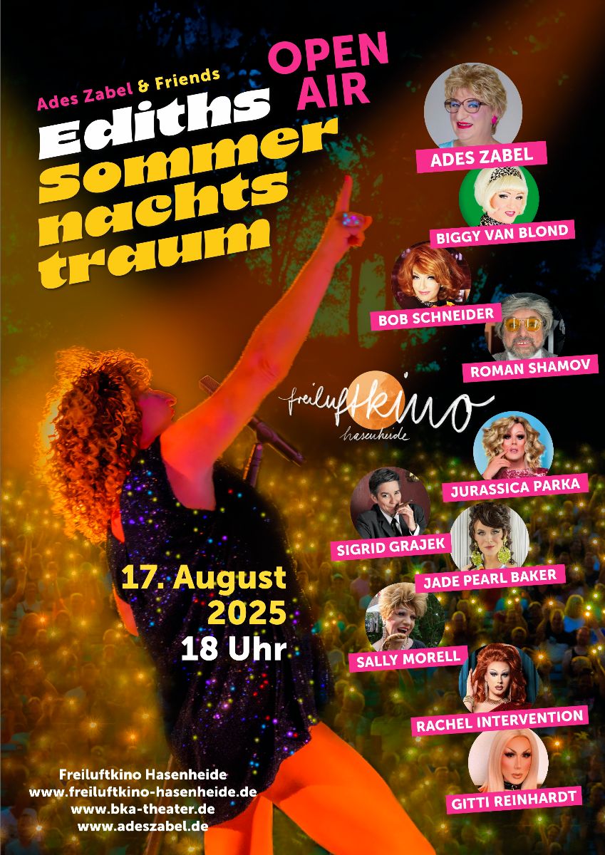 Open air : Ediths Sommer Nachts Traüm • Agenda