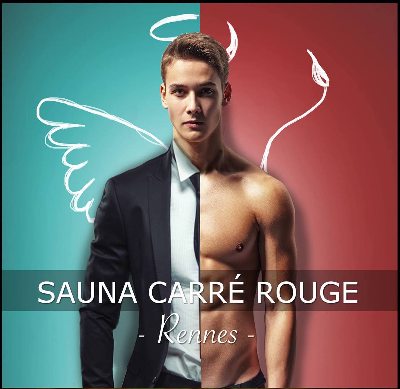 Carré rouge sauna
