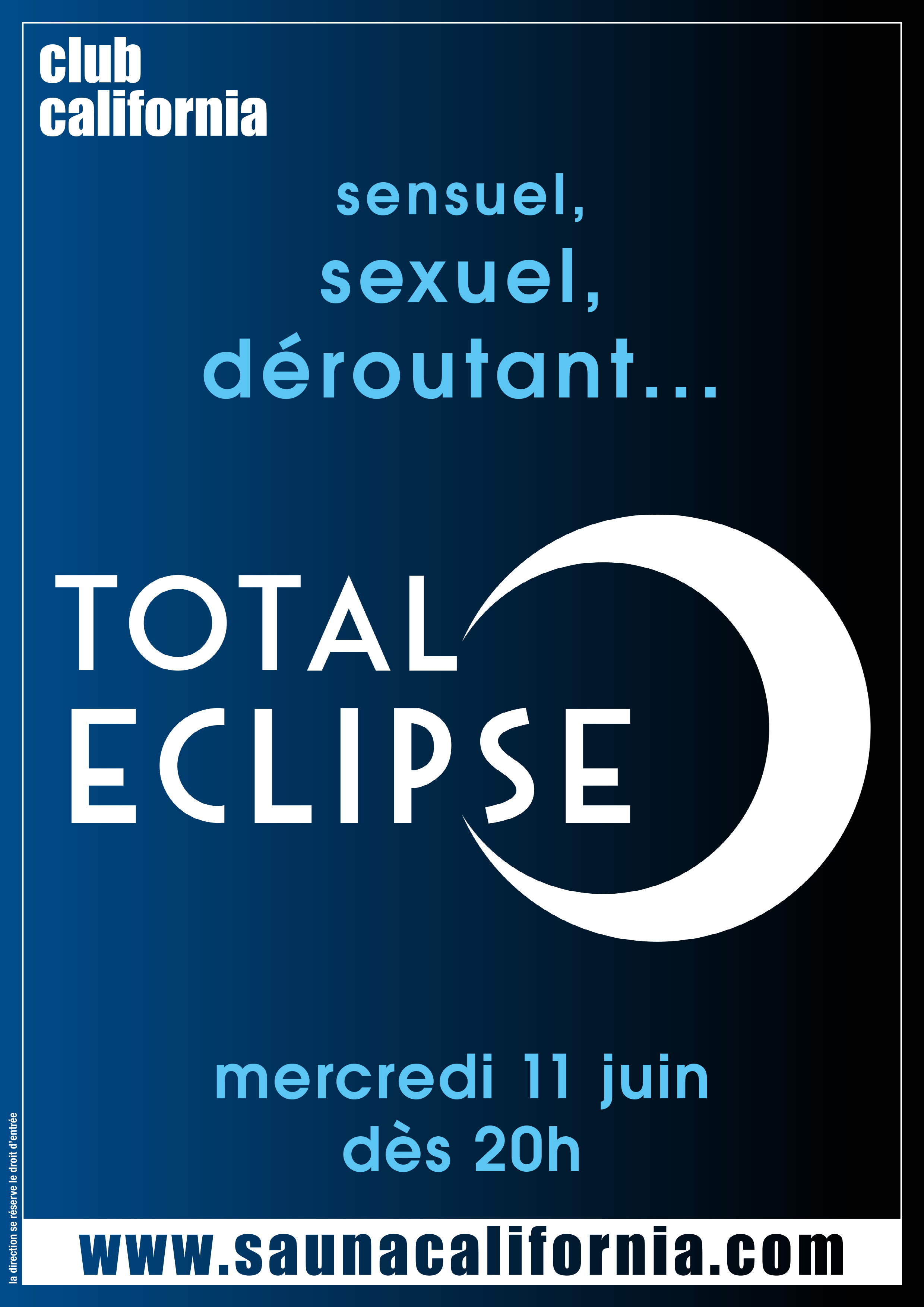 Ouvert midi-minuit - Total eclipse dès 20h • Agenda