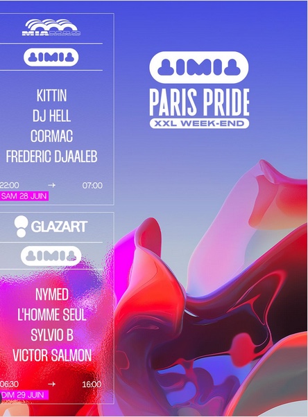 Paris Pride XXL week-end • Agenda