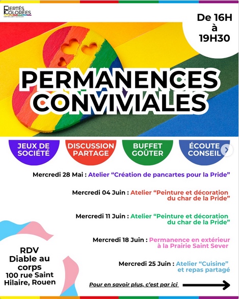 Permanence conviviale • Agenda