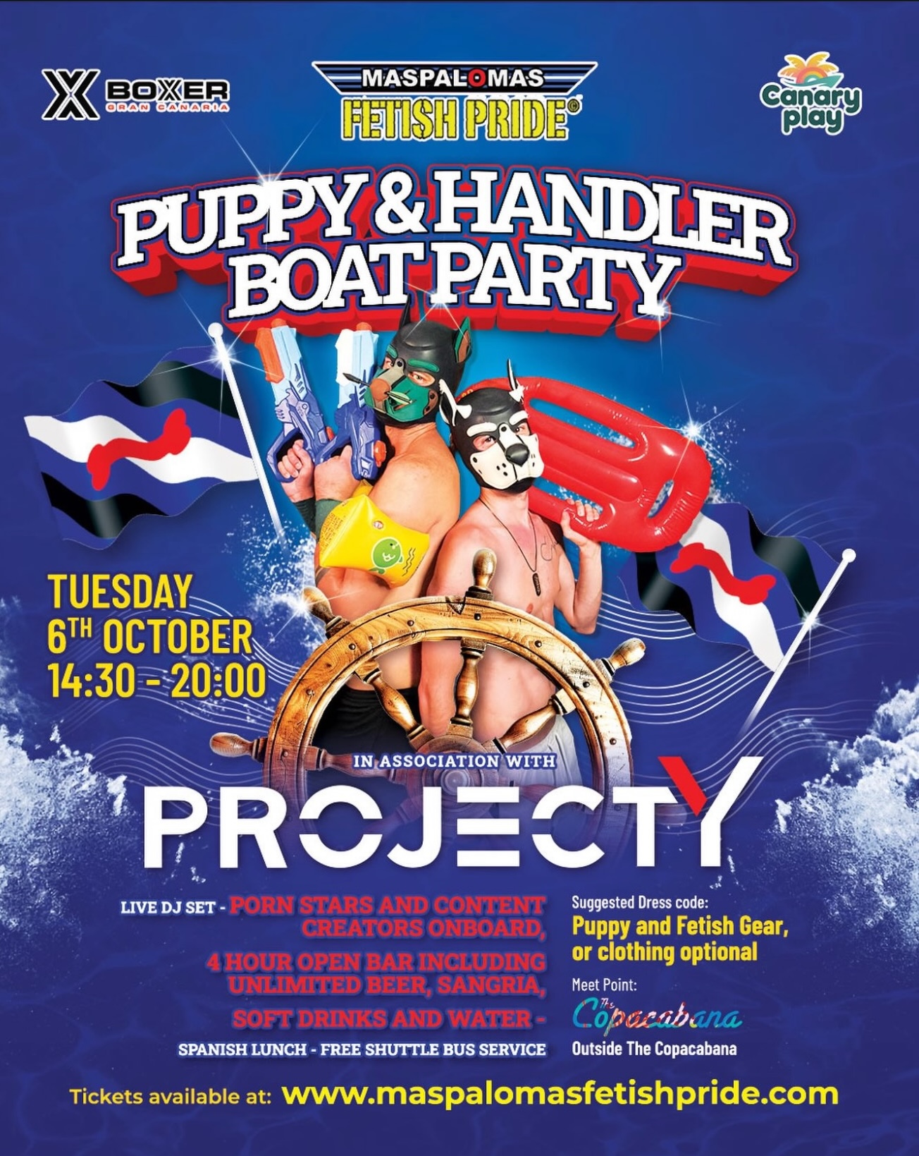 Puppy & handlers boat party