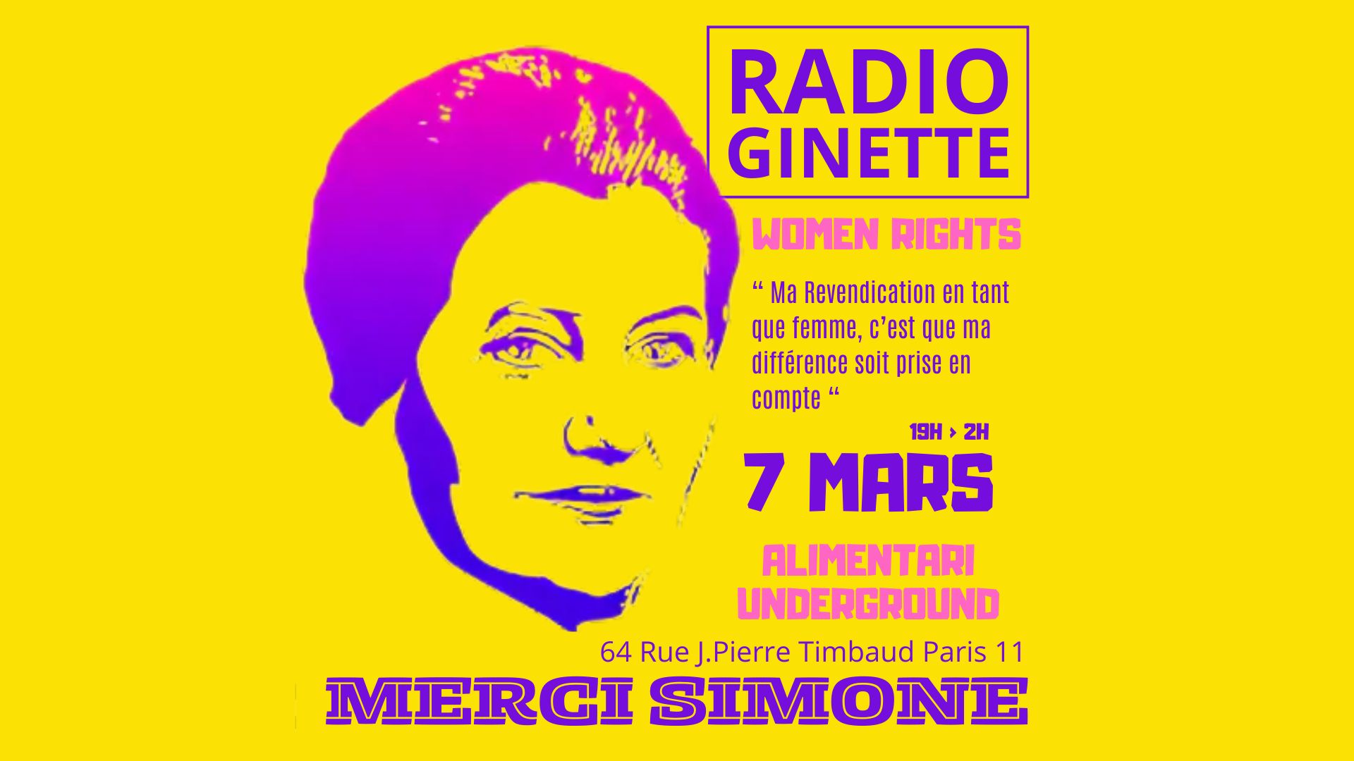Radio Ginette • Agenda