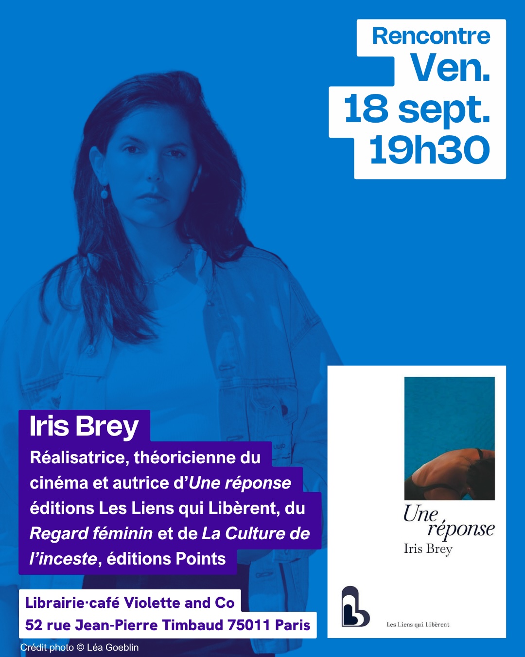 Rencontre autour d’Une réponse d'Iris Brey