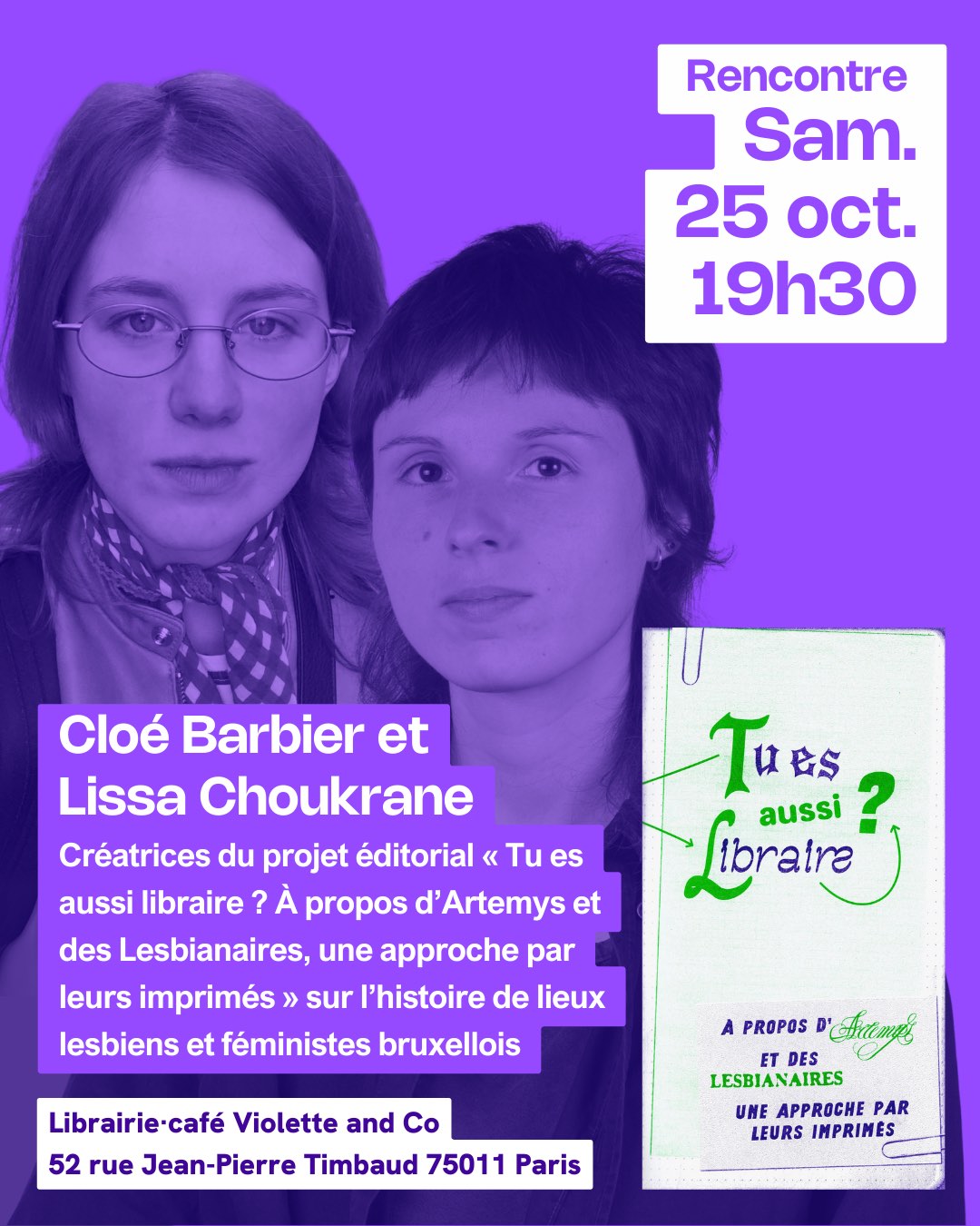 Rencontre autour du zine Tu es aussi libraire ?