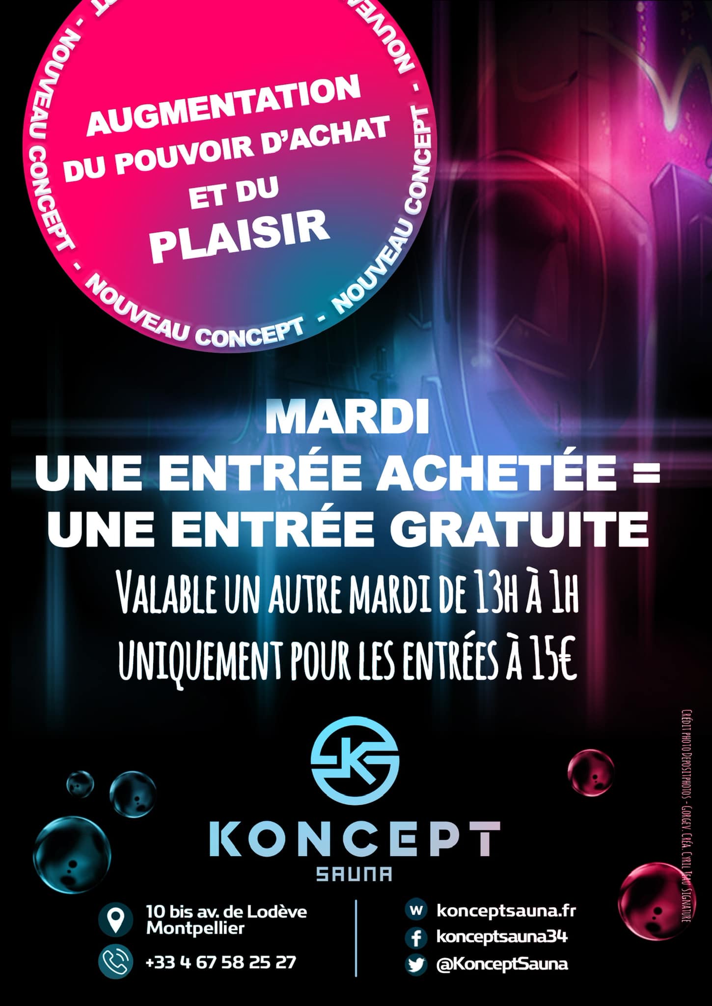 Sauna/cruising 13h-1h - mixte à partir de 20h