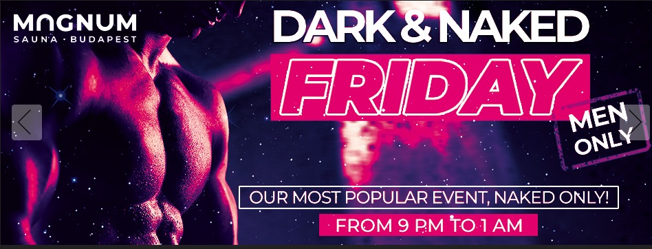 Sauna/cruising - dark & naked friday 21h-1h